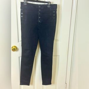 J Brand high waisted with button on front and sides, size 31